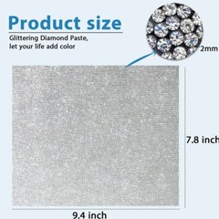 Crystal Diamond Rhinestone Stickers Sheet DIY Diamond Self Adhesive Decal Craft