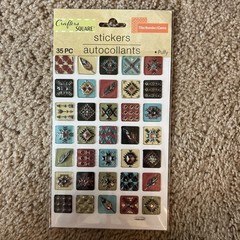 *Crafter’s square Stickers Tiles Textured Southwest