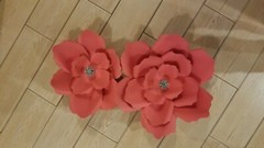 7 Handmade TROPICAL style ONLY paper flowers by ELLE..ALL LARGE FLOWERS SPECIAL