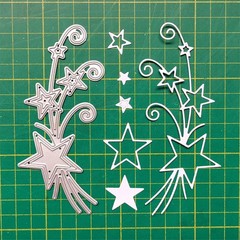 DIY Album Decor Star Ribbon – Art Deco Cutting Dies for Crafting 5.6×12.7cm