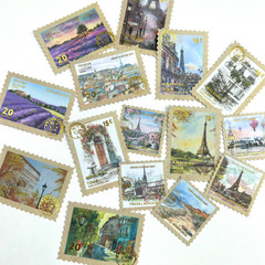 Paris France Provence Eiffel Tower Washi Paper Stamp Stickers Travel Journal