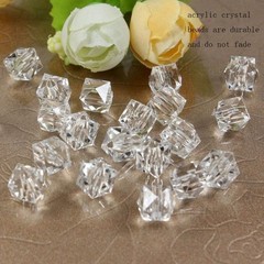 16 Stems Acrylic Glass Flower Bouquet Handmade Crystal Silver Glitter Berry B…