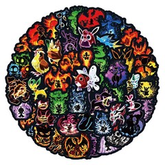 60 pcs Neon Pokemon Cartoon Stickers Pack Anime For Laptop Skateboards Luggage