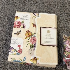 Anna Griffin Quotes & Flowers 120 3-D Flower Stickers & Cardstock – New AG 772