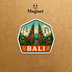 Bali Magnet | Travel Magnet | Fridge Magnet (BMNM26)