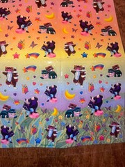 Lisa Frank Vintage 1990’s Stickers S697 Sheet Colorful Bright DANCING RACOONS
