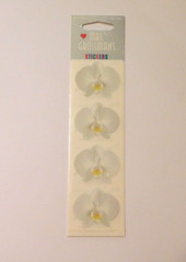 Mrs Grossman’s Stickers Lot of 3 Strips Brand New Package ~White Orchid~Flowers