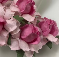60 Mixed 1-1/2″ of 12 Colors Paper Flower Wedding Scrapbook (TH/R21-Set-Pink-A3)