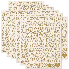 Conanex Gold Alphabet Stickers 1″ 1260pcs