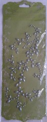 Say It In Pearls Prima Mint Green Gray and Silver Pearls Scrapbooking LOT 3 New