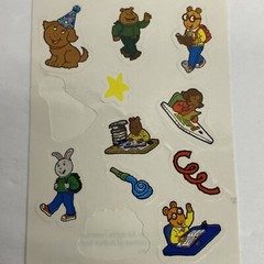 Vtg Marc Brown Arthur & Friends Stickers 1999 Party School Sports Kids Crafts