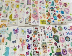 339+ Stickers Unicorn Zoo Animals Monsters Cartoon Characters Flower Space Theme