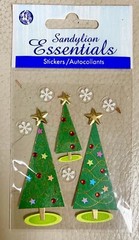 Lot Of Christmas Holiday Stickers & Embellishments Some 3D~ 7pks~Jolee’s & More