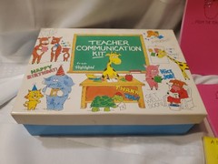 Vintage 1991 HIGHLIGHTS FOR KIDS TEACHER COMMUNICATION KIT. Cards & Notes S7
