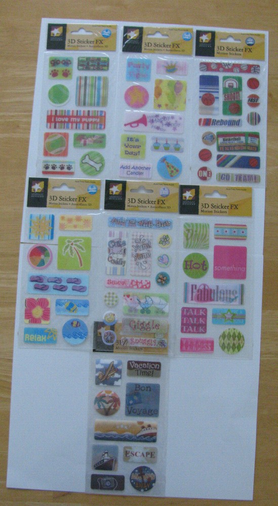 American Traditional Designs 3D Motion Stickers U PICK NEW