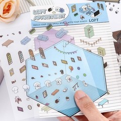 DIY 3D House Stickers Set of 4 Create Your Own Scenes Warm Home Supermarket
