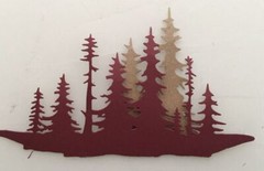Tim Holtz Die Cuts * Forest Shadows * 6 Sets * White or Green Cardstock