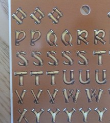 6 New Repositionable Alphabitties Alphabet Letters & Numbers, & 7 Partial Sheets