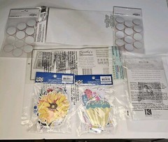 Lot of 7 Crafting Stickers for Scrapbooking and Die Cut Shapes Assorted Brands