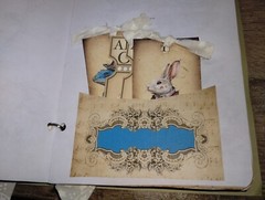 Alice In Wonderland Junk Journal Scrapbook USA Seller