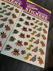Le Trend Enterprises Sparkle Stickers Beaming Bugs 1999 NOS 3 Packages