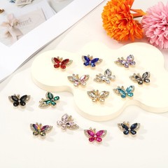 10Pcs Butterfly Rhinestone, Crystal Butterflies for Crafts, Ab Color