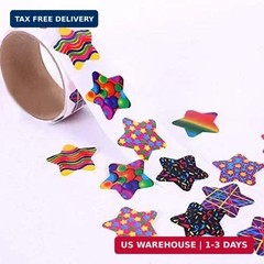 Sticker Roll 5 Rolls of Back to School Sticker Party Supplies Stickers for Kids