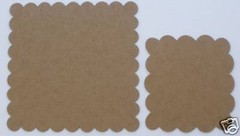 {12} NESTiNG SCALLOP SQUARE – Raw Chipboard Die Cuts