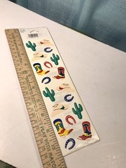 Frances Meyer Sticker Sheets Western Cowboy Gear Southwestern Cactus Boots Hat