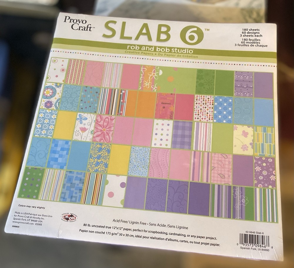 Provo Craft SLAB 6 Rob & Bob Studio Creative Papers