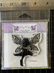 New FAIRY HUGS clear Cling Rubber Stamp Smart FAIRY ALINA reading a book