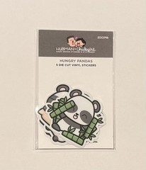 Hubman and Chubgirl Hungry Pandas 5 Diecut Stickers Pack NEW