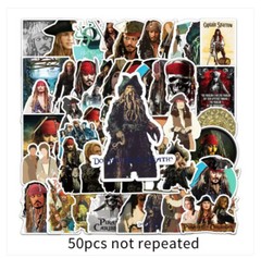 Pirates Stickers Vinyl Decals Sticker Bomb Laptop Luggage Movie Pack Lot 50pc