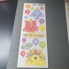 Miss Elizabeth’s- Party Animal Zoo Cat Stickers 4 packages Card Making Crafts
