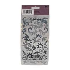 New EK Success Intricate Flourish Stickers 16 Count Black & Silver Sticko