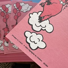 Vintage 90s Highlights 1993 Note Stationary Paper Sheets Balloon Pig & Plane