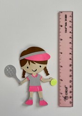 Paper Football, Baseball, Basketball, Tennis Die Cut Scrapbooking Embellishments
