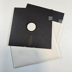 80 Write Protect Stickers for 5.25″ Floppy Disks – Silver Tabs Computer Retro