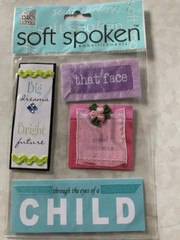 SOFT SPOKEN ME & MY BIG IDEAS 3D STICKERS CHILDHOOD