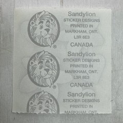 Vintage Sandylion Prismatic Stickers 1 Mod 2″X2″ Sticker Butterflies and Hearts