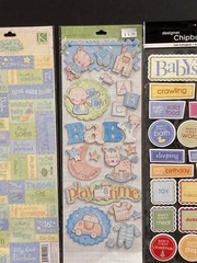 4 Packages Baby Boy Theme Scrapbooking Stickers and Transfers K&C Me & My BIG +