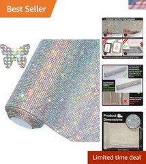 Bling Rhinestone Sticker DIY Car Decoration Stickers Self-Adhesive Hotfix Gli…