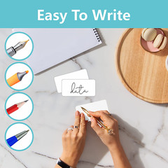 600 PCS Rectangular Stickers, Blank Write on Labels Self-Adhesive Roll White
