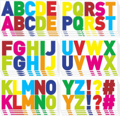 232 Pcs 24 Sheets Large Letter Stickers 2.5 Inch Bulletin Board Letters Vinyl Se