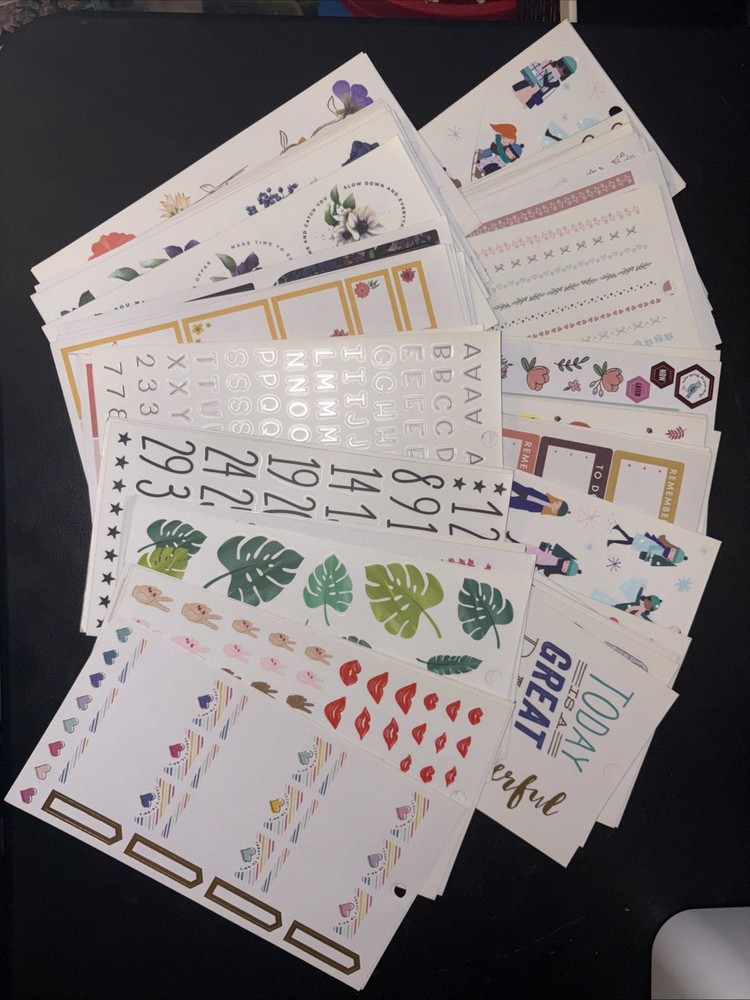 The Happy Planner Stickers Pages Sticker 80 Sheets Pages Multiple Themes Lot #8