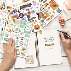 Aesthetic Greenery Planner Stickers for Fun Planning – 1100+ Multicolor