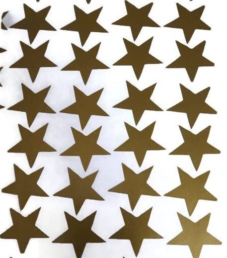 Gold Star Stickers Scrapbook Party Decor Removable 100pc (1/2 Inch)