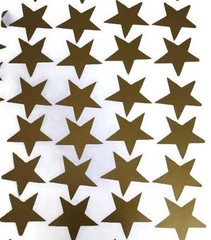 Gold Star Stickers Scrapbook Party Decor Removable 100pc (1/2 Inch)