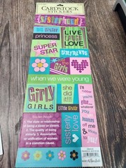 Scrapbooking Stickers Girlfriend Theme Lot of 13 Packages (#4) women besties