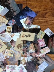 300pc VTG Inspo/Fairytale/Nature Ephemera Lot Small Pcs Junk Journal Scrpbooking